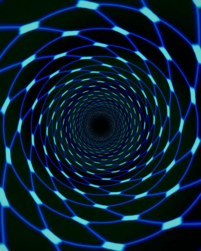 4:5 Instagram | Neon Spiral Tunnel 60fps Screensaver Live Wallpaper Glowing Network
