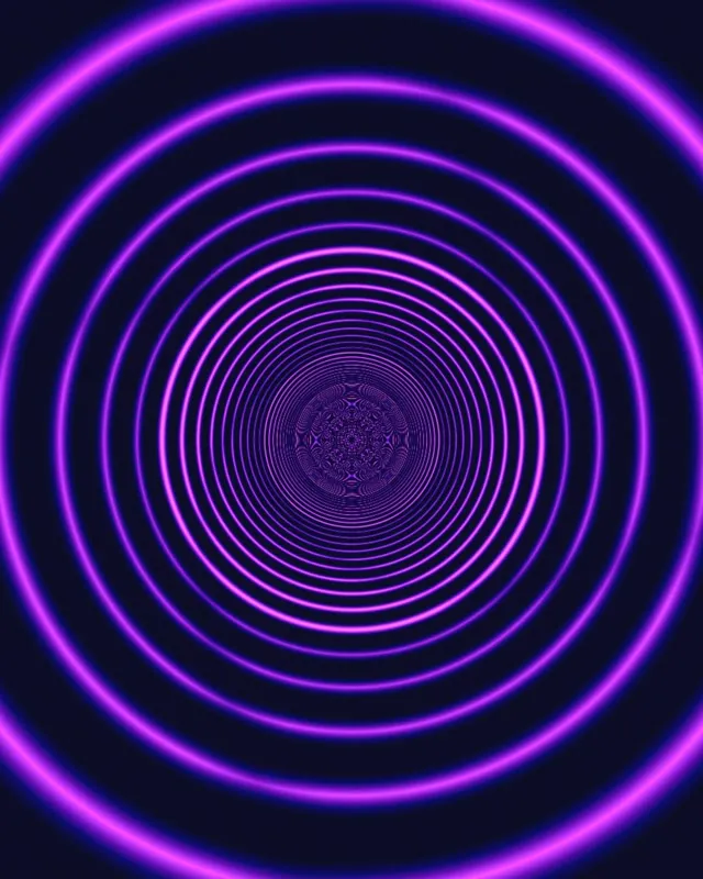 4:5 Instagram | Neon Tunnel 60fps Live Wallpaper - Purple Magenta Glowing VJ