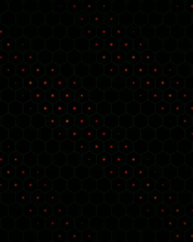 4:5 Instagram | Red Dot Hexagon Grid 60fps Screensaver Live Wallpaper