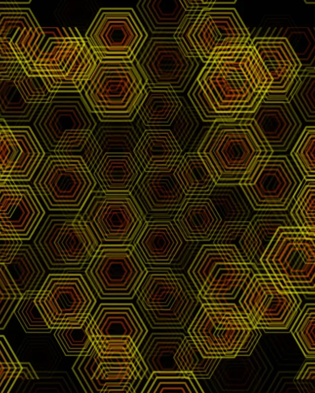 4:5 Instagram | Vibrant Hexagons 60fps Screensaver Background