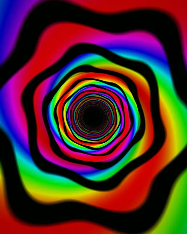 4:5 Instagram | Vibrant Rainbow Spiral 60fps Screensaver Live Loop