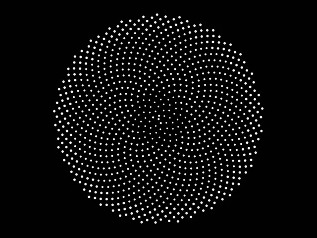 4:3 Classic | 60fps Glowing Dots Vortex Screensaver Live Wallpaper