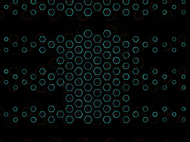 4:3 Classic 60FPS Glowing Hexagon Tunnel Screensaver | Motion Background