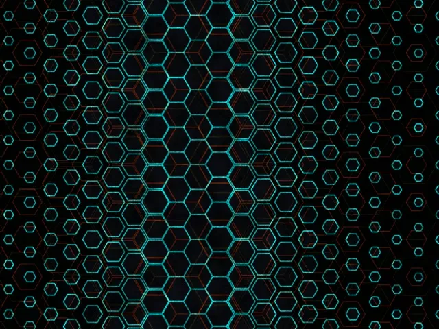 4:3 Classic 60FPS Hexagon Grid Motion Screensaver | VJ Background