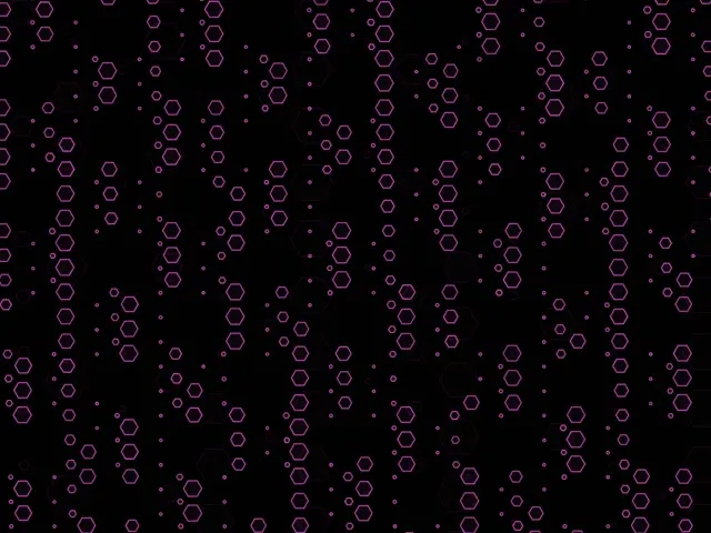 4:3 Classic 60fps Hexagon Screensaver | Motion VJ Loop Pink Neon