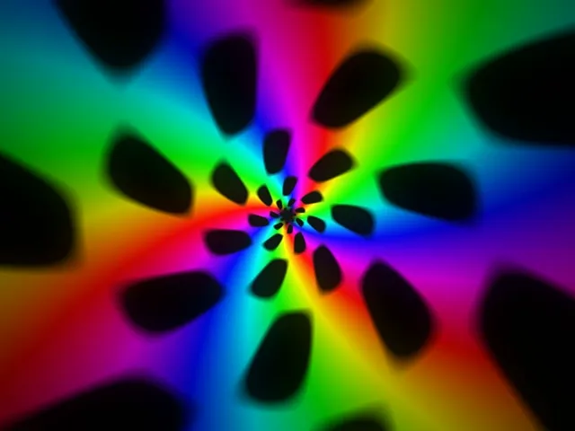 4:3 Classic 60FPS Neon Kaleidoscope Screensaver VJ Animation