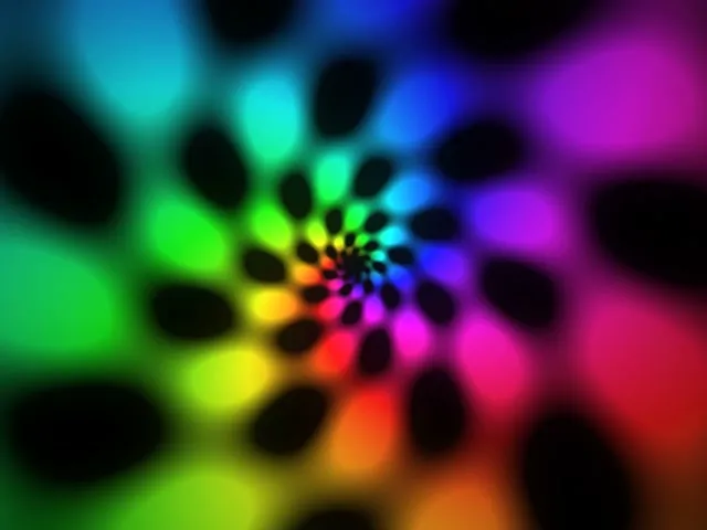 4:3 Classic | 60fps Neon Spiral Screensaver Live Wallpaper Motion Rainbow