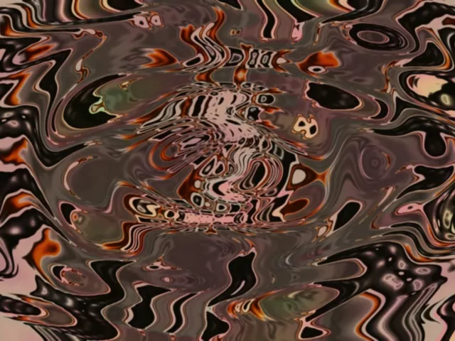 4:3 Classic 60fps Neon Tunnel Screensaver - Twisting Acid Trip Geometry VJ Clip