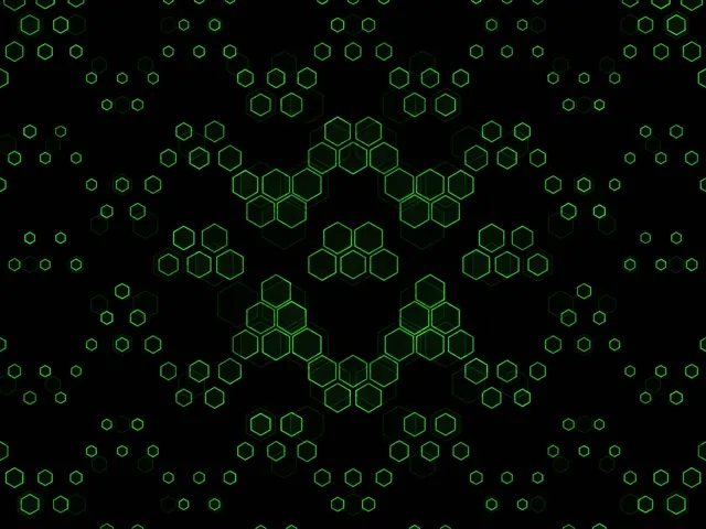 4:3 Classic 60fps Neon Tunnel Screensaver VJ Animation Hexagon Grid Pattern