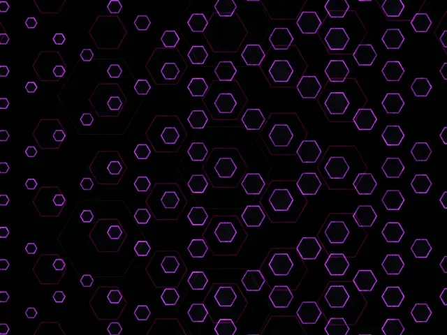 4:3 Classic 60fps Purple Hexagon Live Wallpaper Screensaver