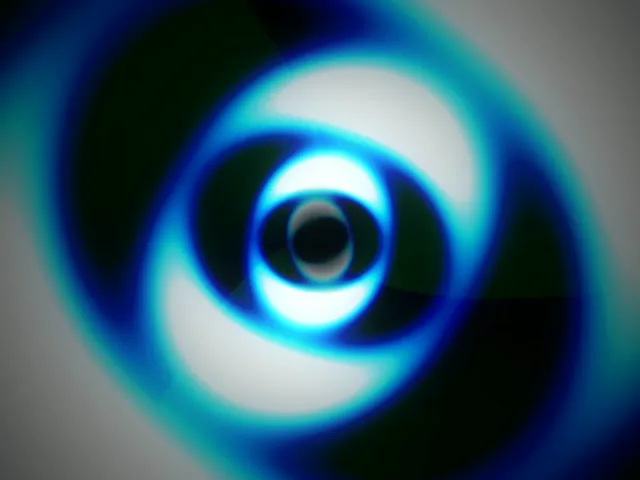 4:3 Classic 60fps Screensaver | Cyan Neon Vortex VJ Background Loop