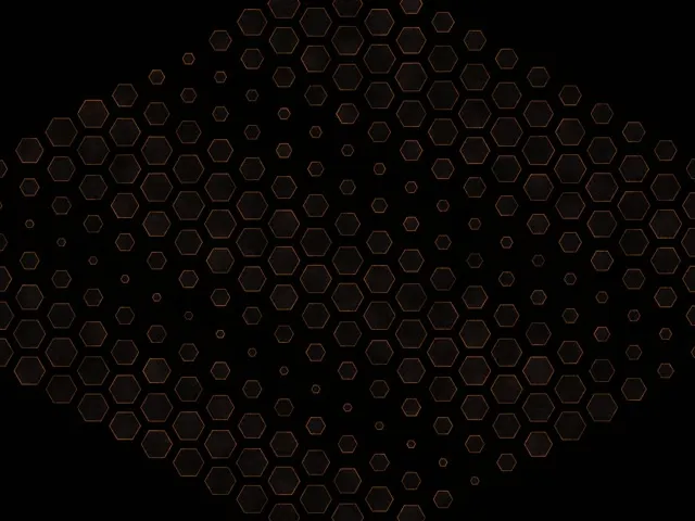 4:3 Classic 60fps Screensaver Neon Tunnel Hex VJ Animation Orange Glow