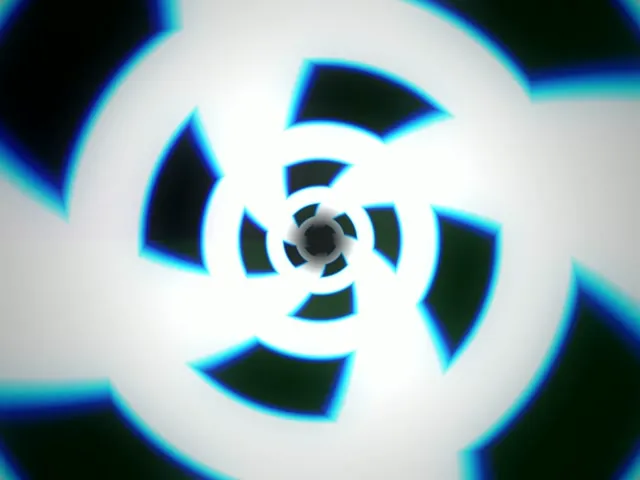 4:3 Classic 60fps Screensaver Neon Tunnel Live Wallpaper Blue Propeller Hazard