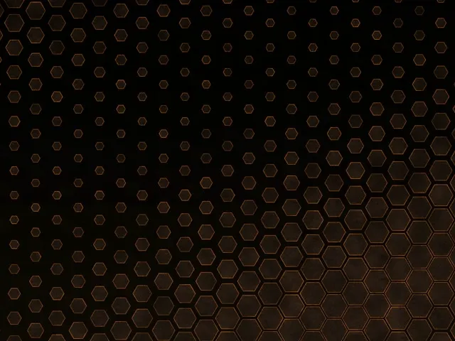 4:3 Classic 60fps Screensaver Neon Tunnel Live Wallpaper Brown Hexagons