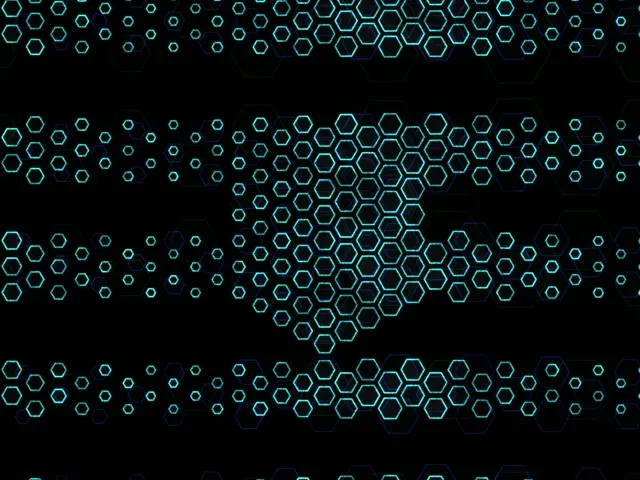 4:3 Classic 60fps Screensaver Neon Tunnel Live Wallpaper Cyan Neon Pattern