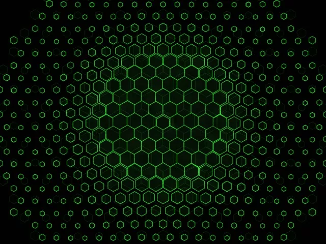 4:3 Classic 60fps Screensaver Neon Tunnel Live Wallpaper Geometric Green Shapes