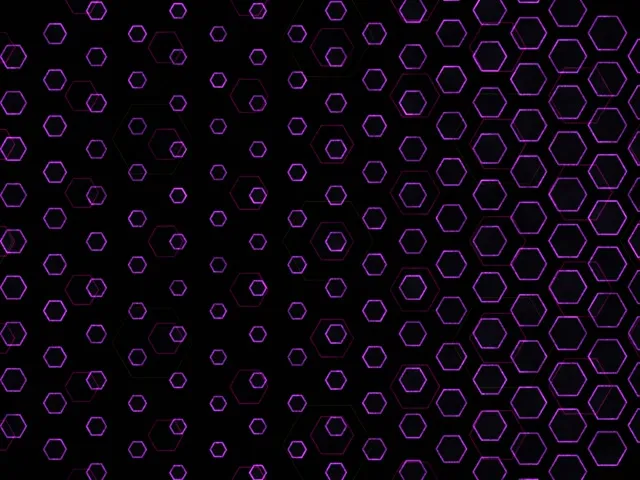 4:3 Classic 60FPS Screensaver Neon Tunnel Live Wallpaper Purple Hexagon