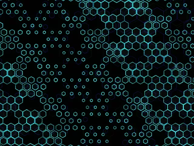 4:3 Classic 60fps Screensaver Neon Tunnel Motion Background Cyan Geometric