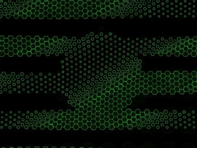 4:3 Classic 60fps Screensaver Neon Tunnel Motion Background Green Cyber