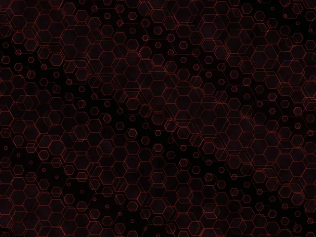 4:3 Classic 60fps Screensaver Neon Tunnel Motion Background Hex Grid