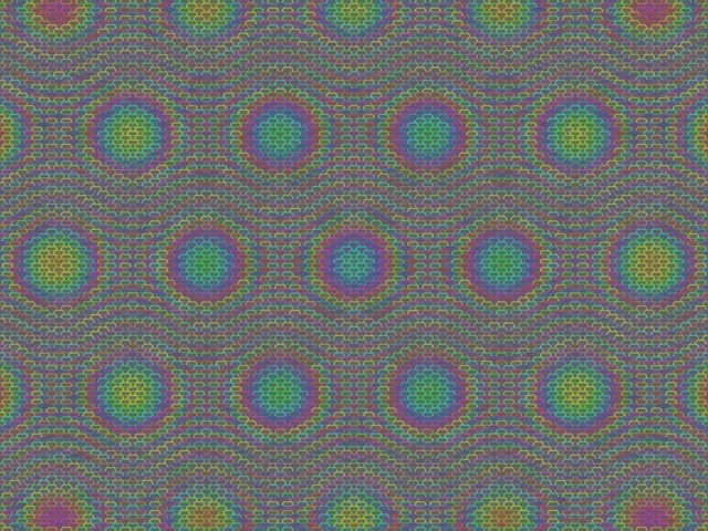 4:3 Classic 60fps Screensaver Neon Tunnel Motion Background Psychedelic Waves