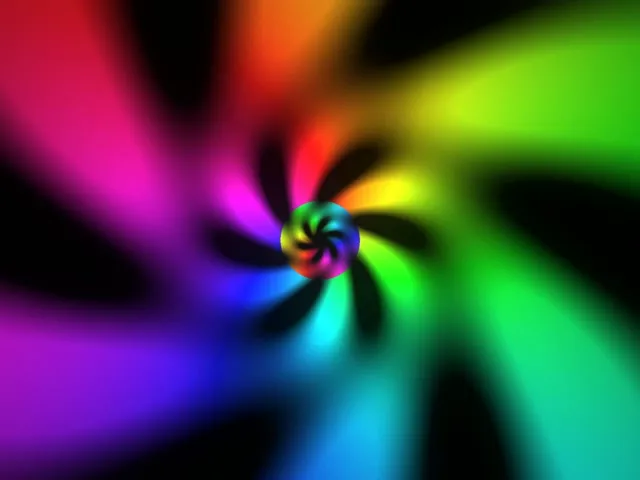 4:3 Classic 60fps Screensaver Neon Tunnel Motion Background Rainbow Lights