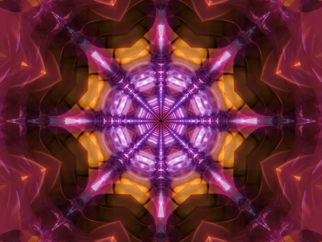 4:3 Classic 60fps screensaver neon tunnel pink vortex motion background