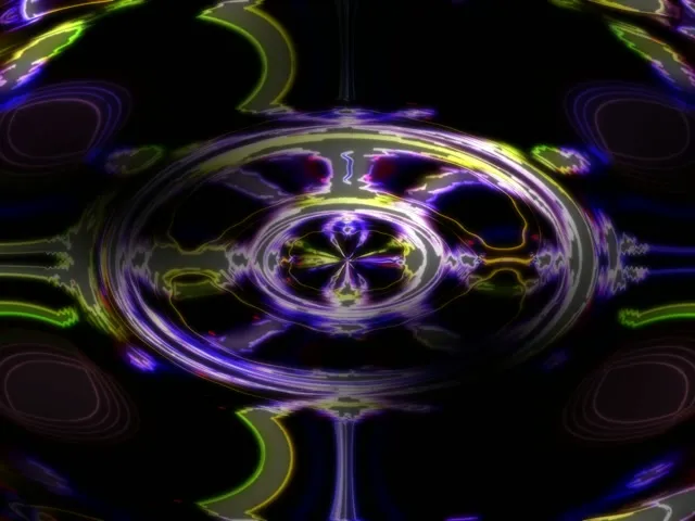 4:3 Classic 60fps Screensaver Neon Tunnel Twisted Oval Portal Vj Animation