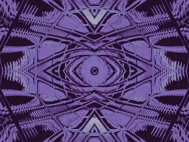 4:3 Classic 60fps screensaver neon tunnel violet kaleidoscope motion background
