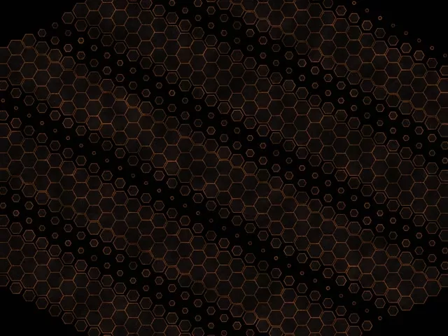 4:3 Classic 60fps Screensaver Neon Tunnel VJ Animation Bronze Hexagon Design