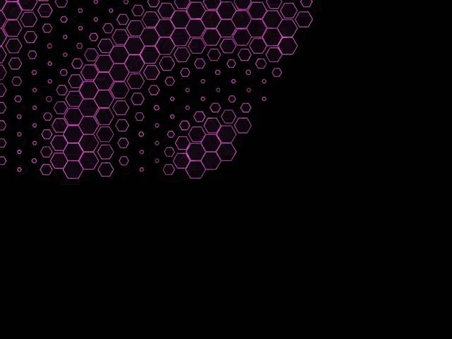 4:3 Classic 60fps Screensaver Neon Tunnel VJ Animation Purple Hexagon Bright