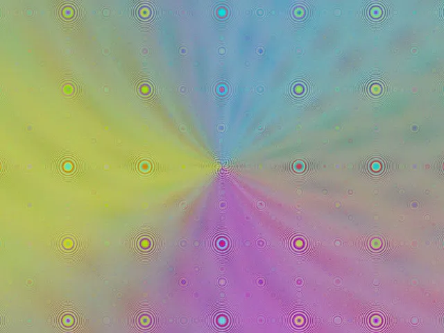 4:3 Classic | 60FPS Shimmering Magenta Yellow Concentric Fractals Screensaver Loop
