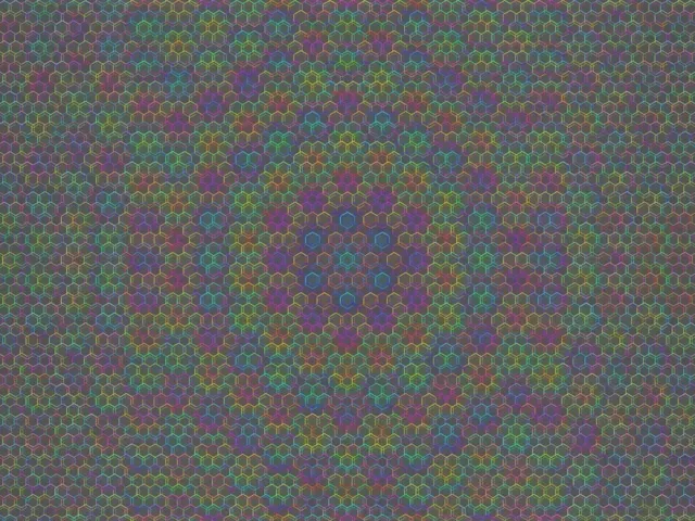 4:3 Classic | 60fps Vibrant Cyan Magenta Geometric Screensaver