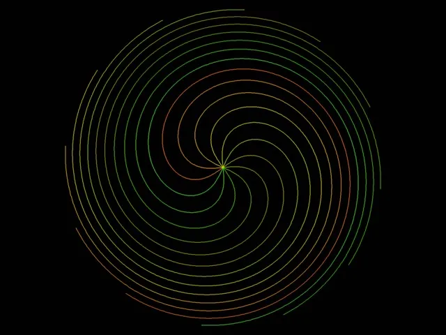 4:3 Classic Neon Spiral 60fps VJ Animation Screensaver Hypnotic Glow