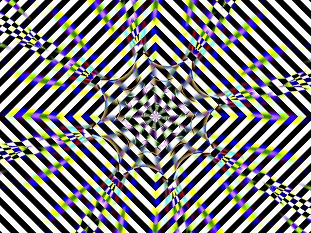 4:3 Classic Neon Tunnel 60fps Screensaver - Diamond Vortex VJ Loop