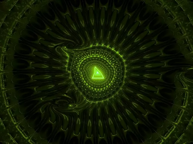 4:3 Standard 60fps Screensaver Neon Tunnel Hypnotic Spiral Motion Background