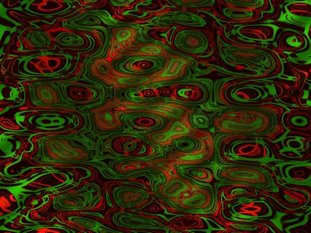 4:3 Standard 60fps Screensaver Neon Tunnel Radiant Ripple Effect Animation