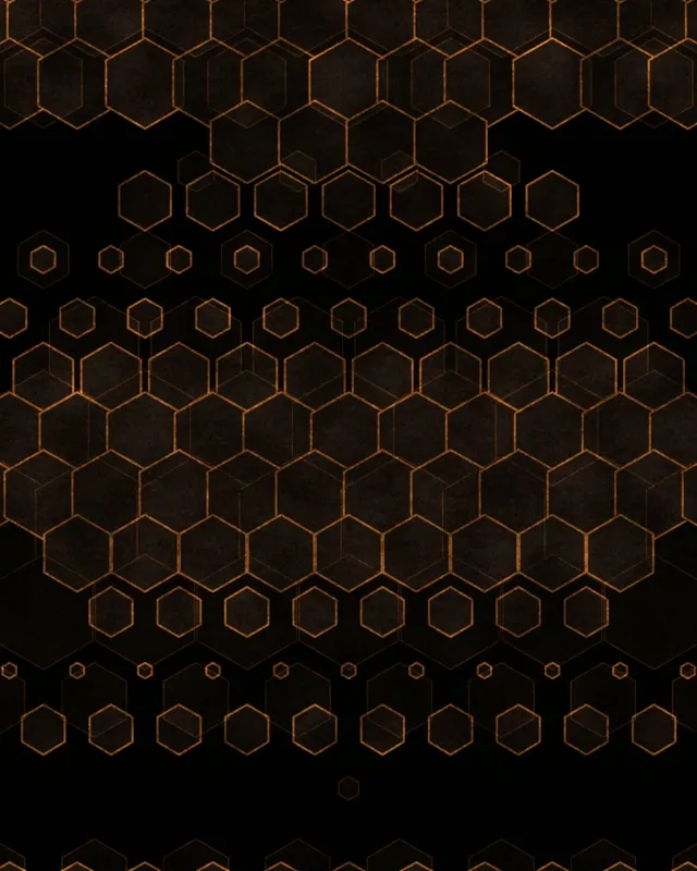 4:5 Instagram 60FPS Hexagon Tunnel Screensaver | Golden Geometric Motion BG