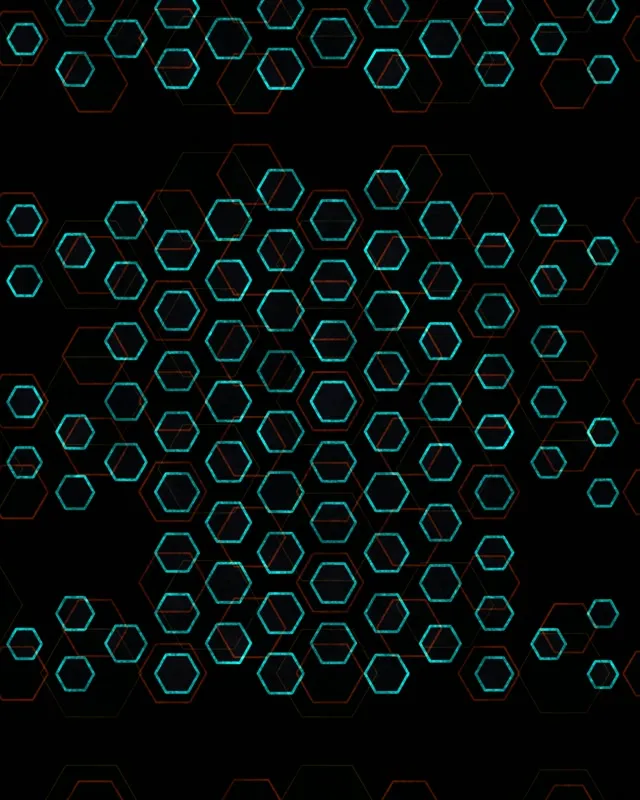 4:5 Instagram 60FPS Neon Hexagon Tunnel Screensaver | VJ Loop Background
