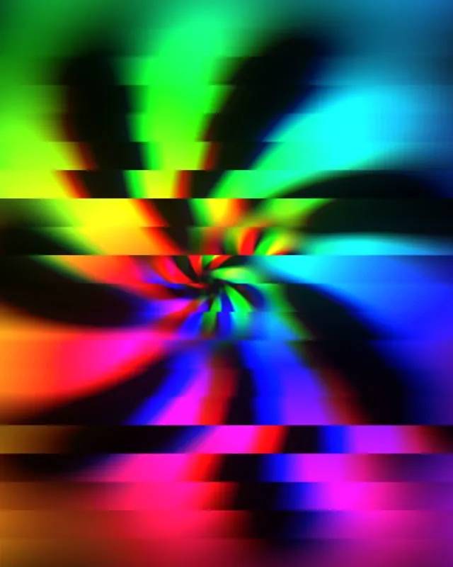 4:5 Instagram | 60fps Neon Kaleidoscope Screensaver VJ Animation Rainbow Trippy Spin