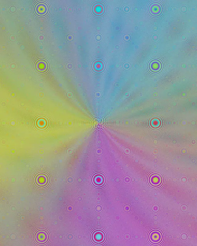 4:5 Instagram | 60FPS Pulsing Violet Turquoise Geometric Spirals VJ Motion Screensaver