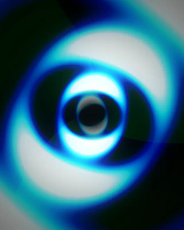 4:5 Instagram 60fps Screensaver | Blue Glowing Vortex Motion VJ Loop