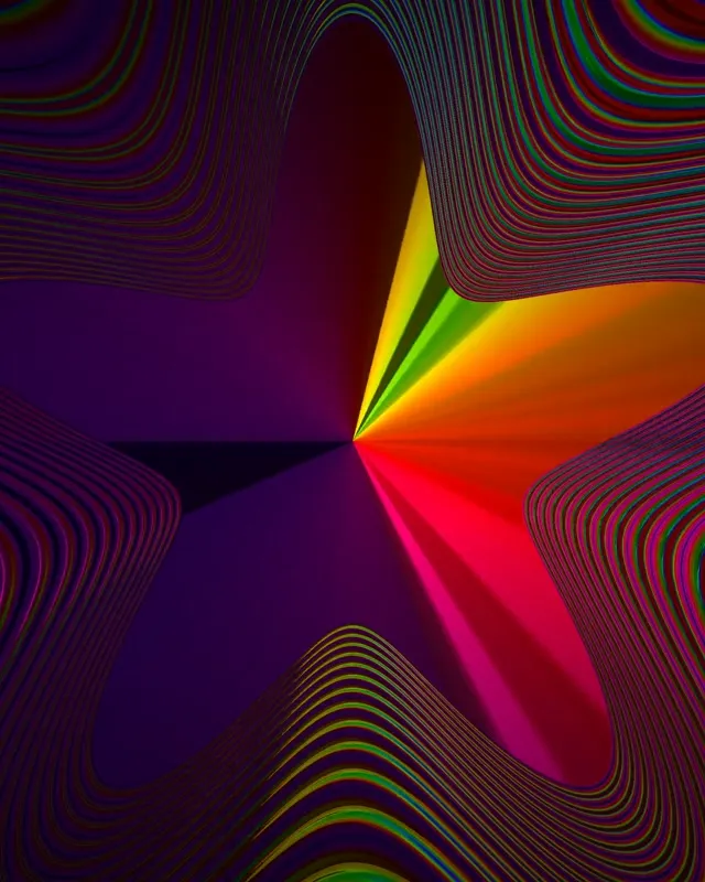 4:5 Instagram 60fps Screensaver Neon Tunnel Background for Edits Glow