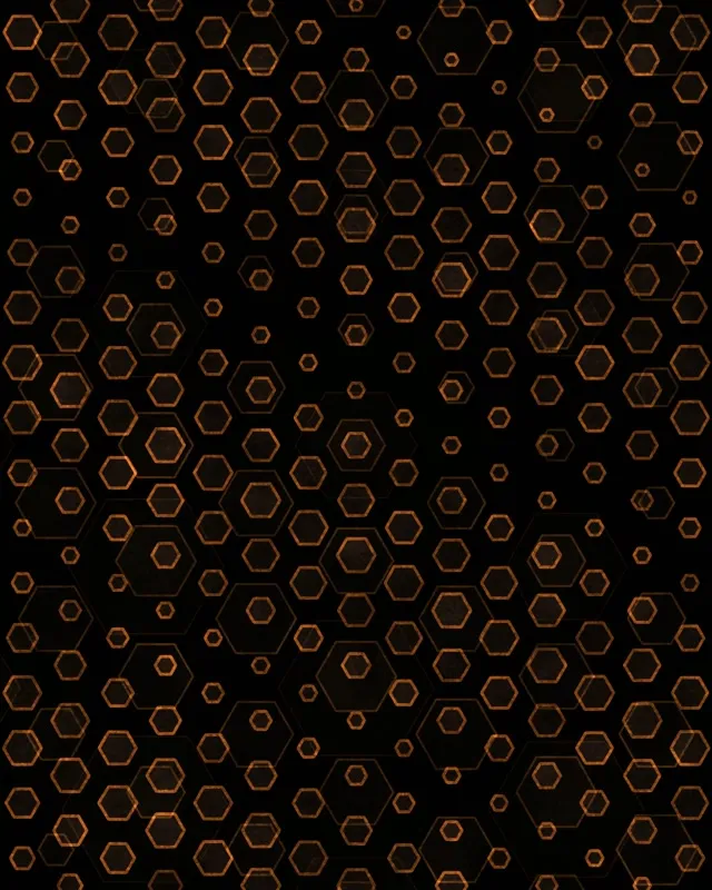 4:5 Instagram 60fps Screensaver Neon Tunnel Background for Edits Orange Hexagons