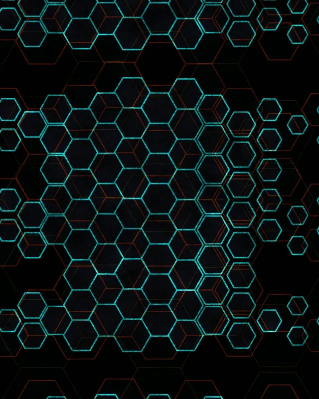 4:5 Instagram 60fps screensaver neon tunnel VJ animation glowing neon hexagons