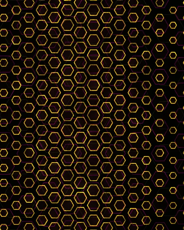 4:5 Instagram 60fps Screensaver Neon Tunnel VJ Animation Gold Geometric Neon Shapes