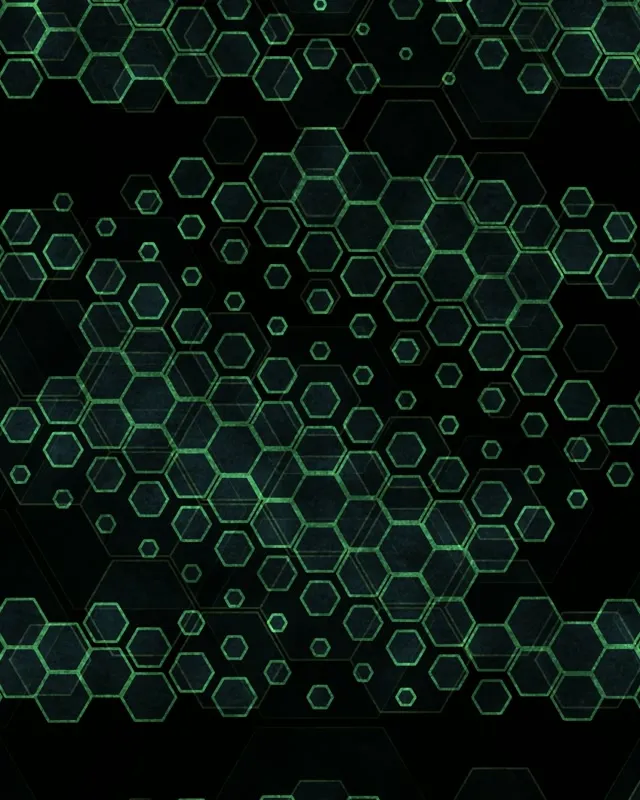 4:5 Instagram 60fps Screensaver Neon Tunnel VJ Animation Green Hexagon