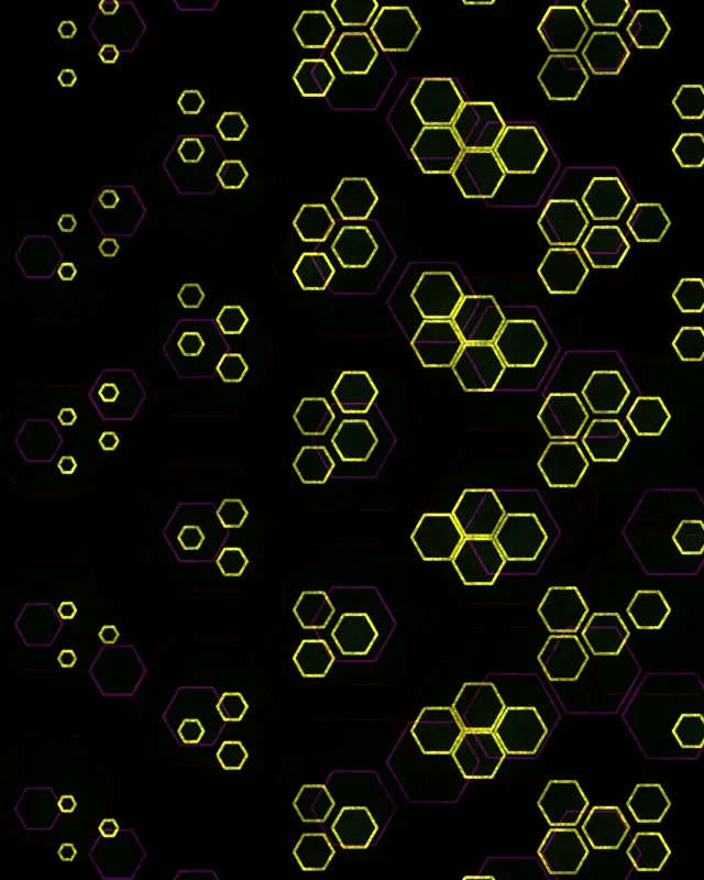 4:5 Instagram 60fps Screensaver Neon Tunnel VJ Loop Yellow Geometric