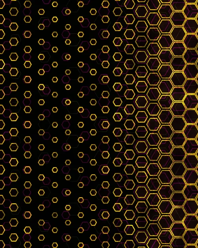 4:5 Instagram Golden Hexagon Pattern 60fps Screensaver | Live Wallpaper