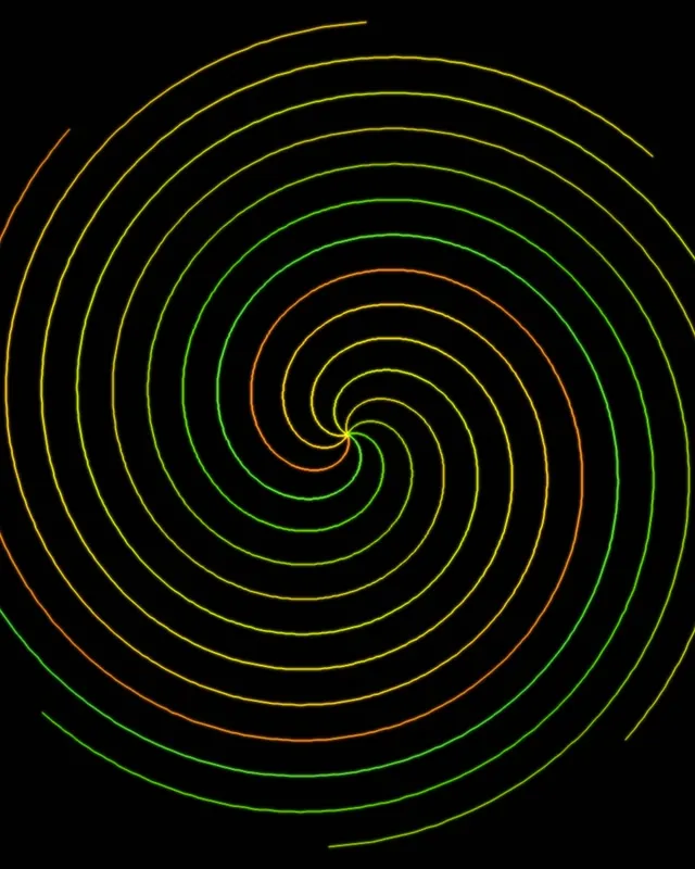 4:5 Instagram Neon Spiral 60FPS Screensaver VJ Animation Swirling Neon